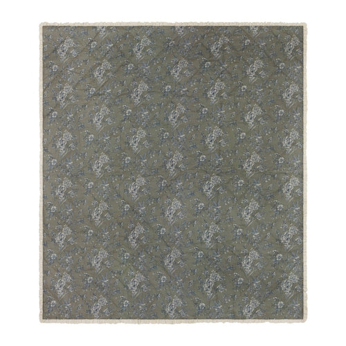 100 % Cotton Ruffled Bedspread - Moss - Draper and Mercer