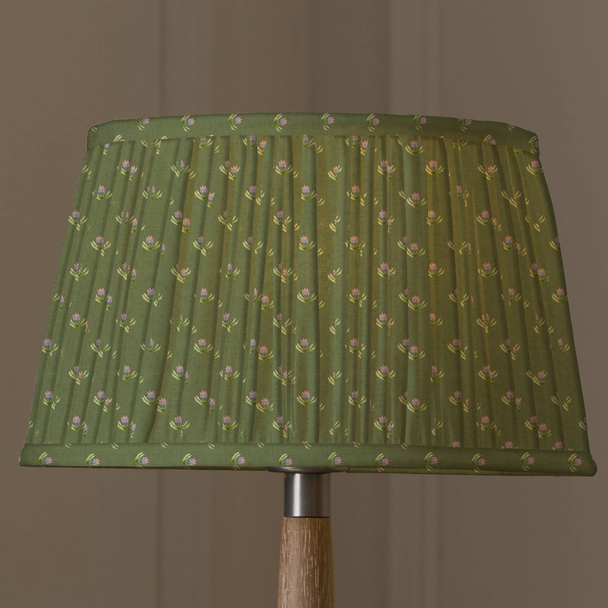 Pleated Tapered Lamp Shade - Sage - Draper and Mercer