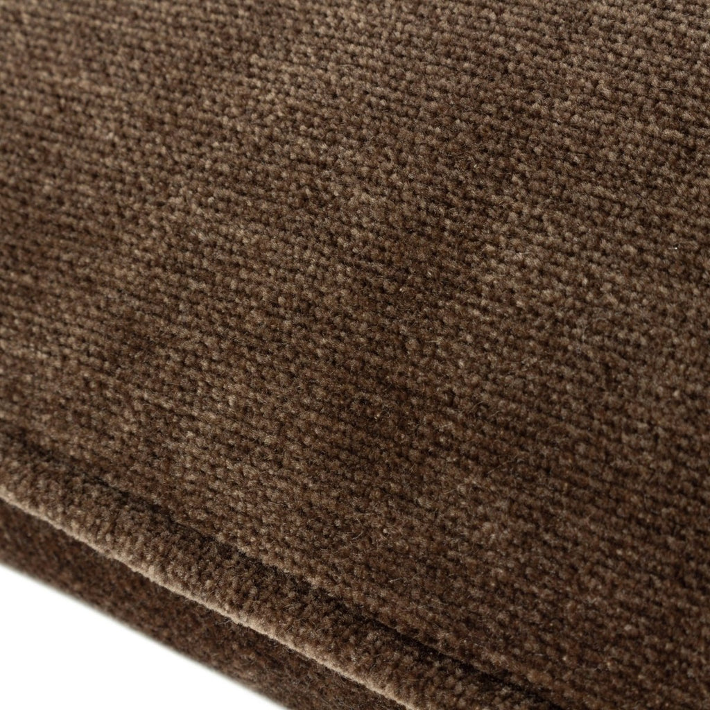 Heavy Chenille Cushion - Brown - Draper and Mercer