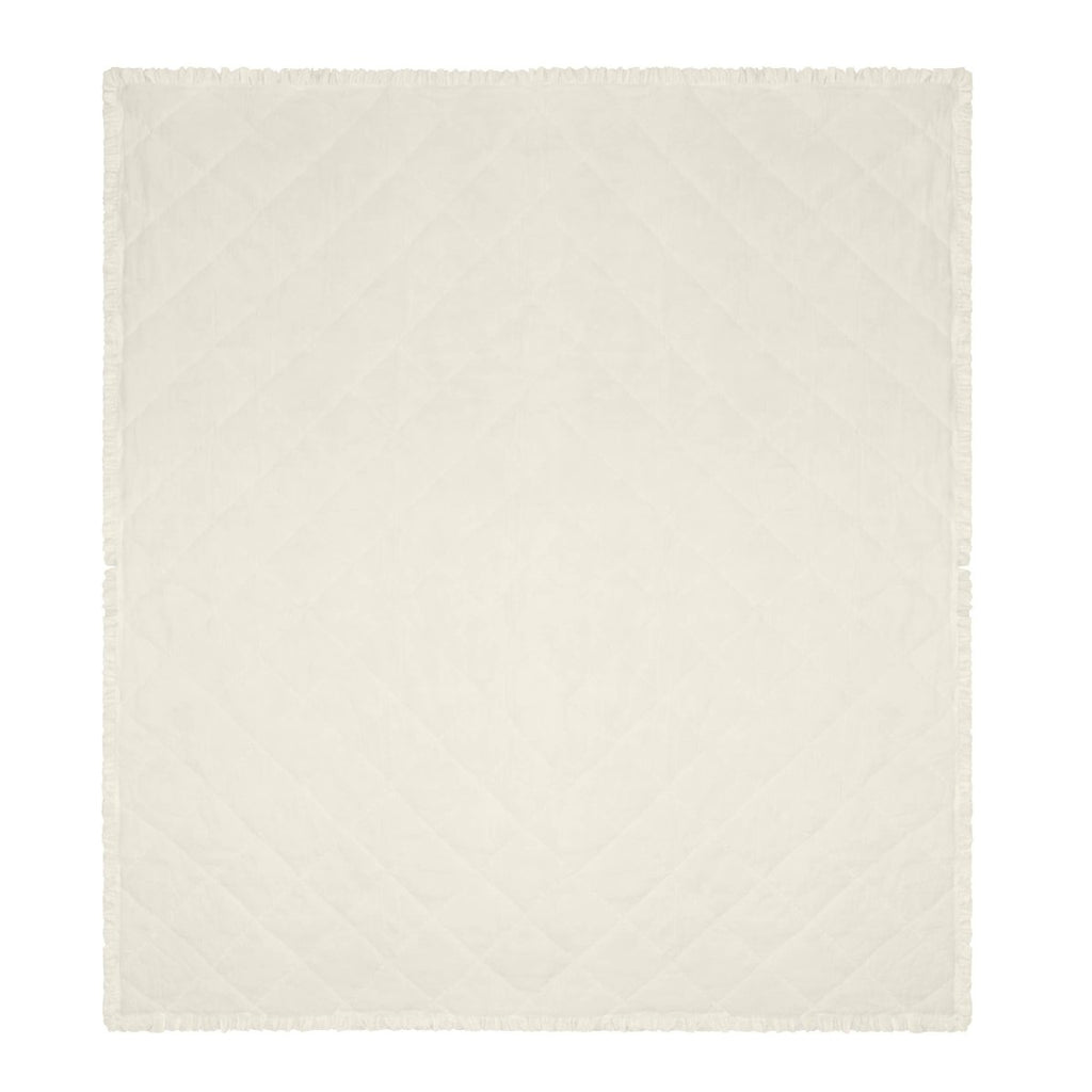 100 % Cotton Ruffled Bedspread - Moss - Draper and Mercer