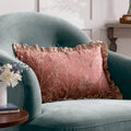 Embroidered Cotton Cushion - Petal - Draper and Mercer