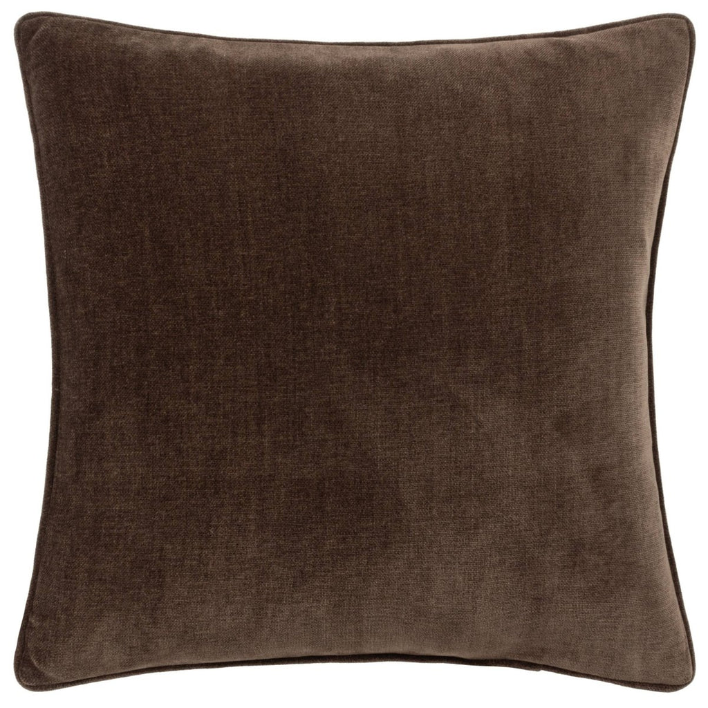 Heavy Chenille Cushion - Brown - Draper and Mercer