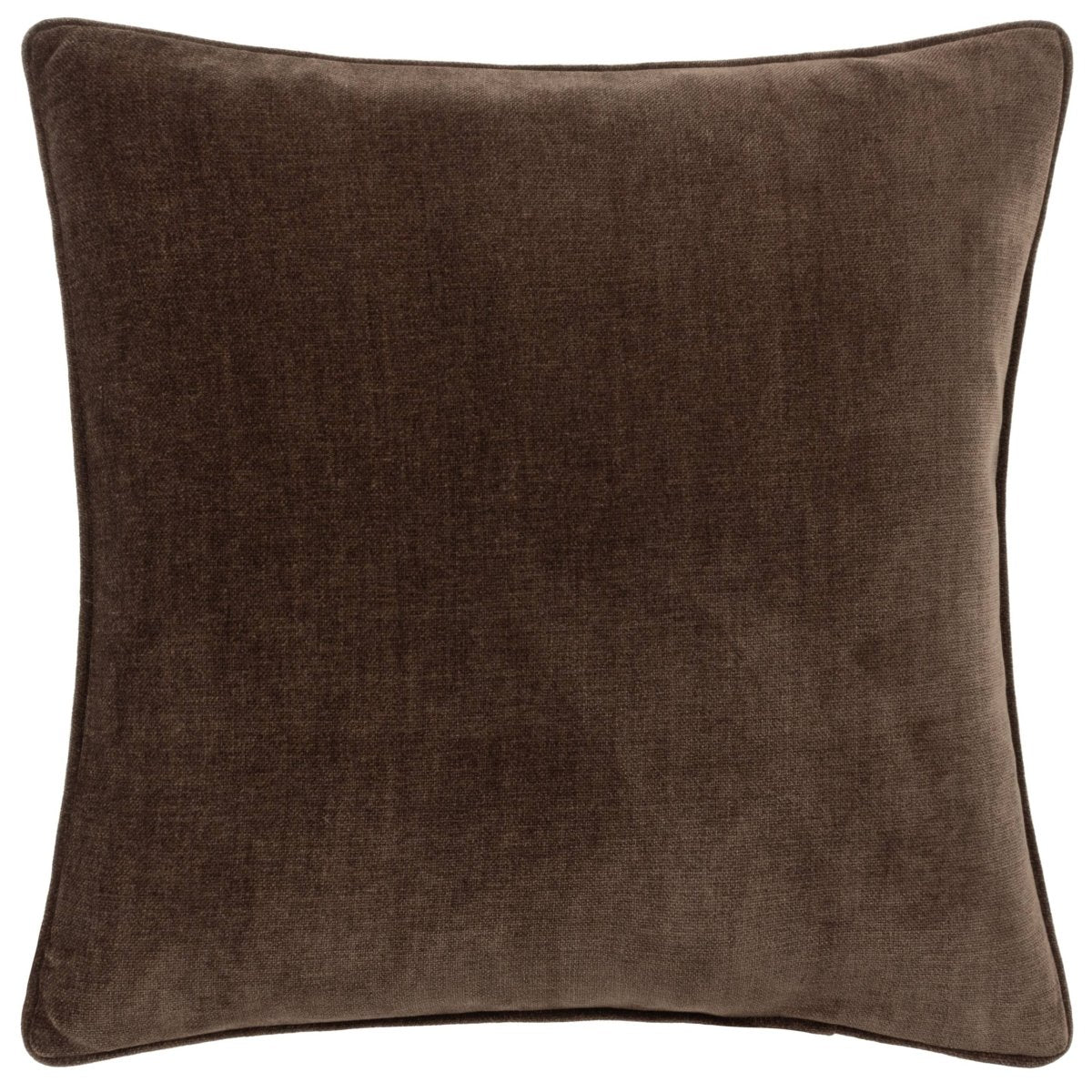 Heavy Chenille Cushion - Brown - Draper and Mercer