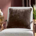 Heavy Chenille Cushion - Brown - Draper and Mercer