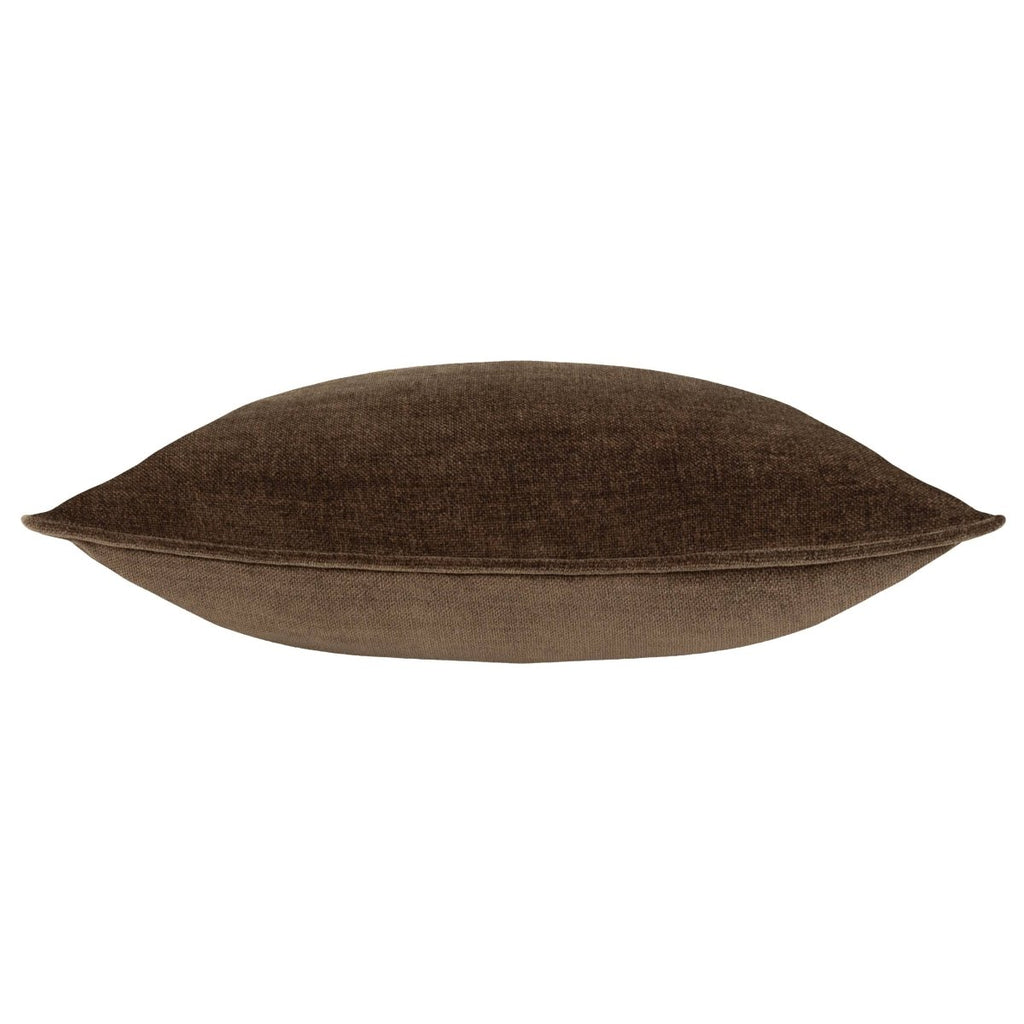 Heavy Chenille Cushion - Brown - Draper and Mercer