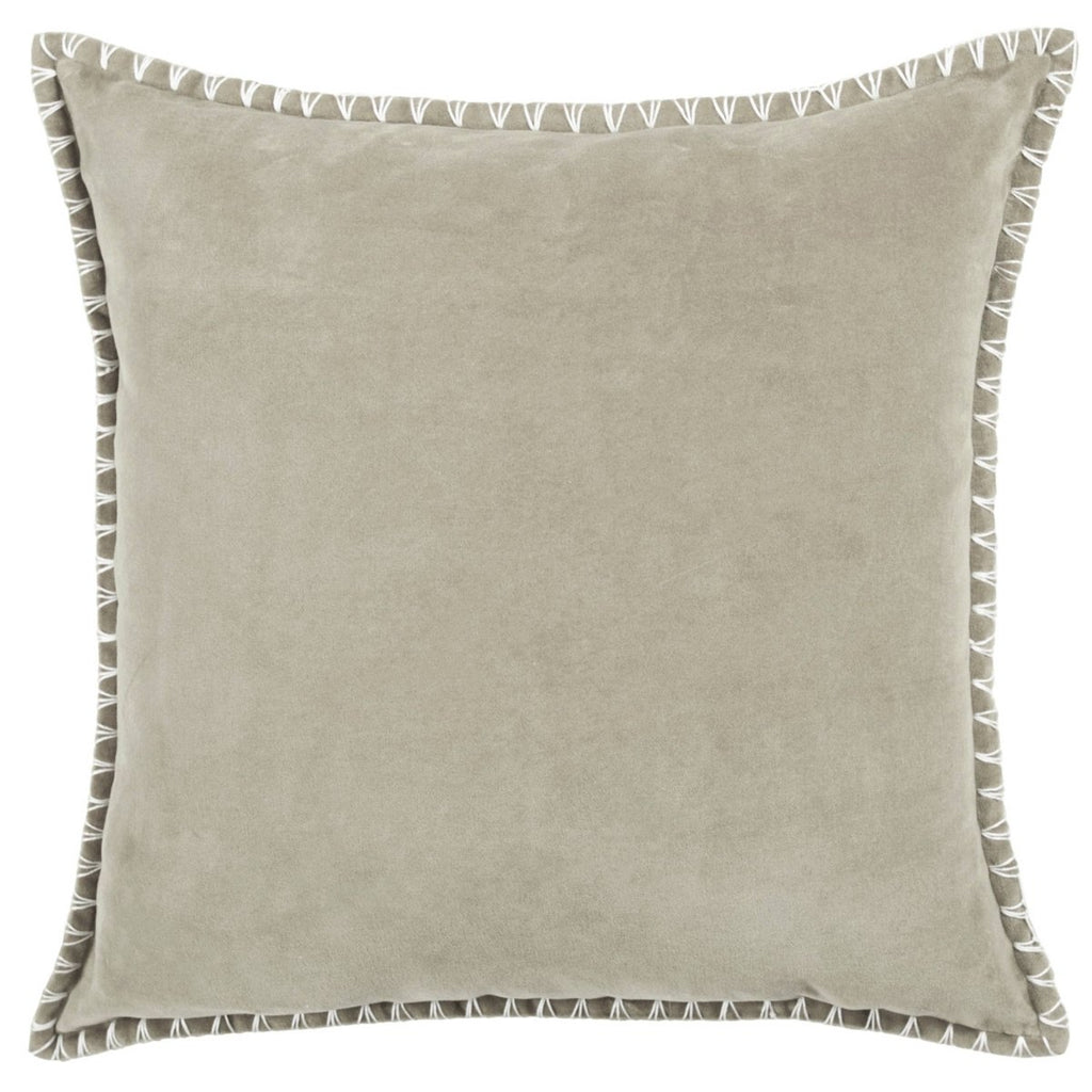Stitch Embroidered Cushion - Quartz - Draper and Mercer