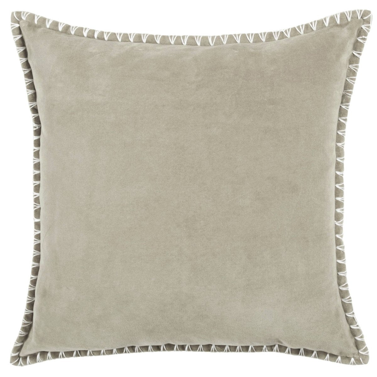 Stitch Embroidered Cushion - Quartz - Draper and Mercer