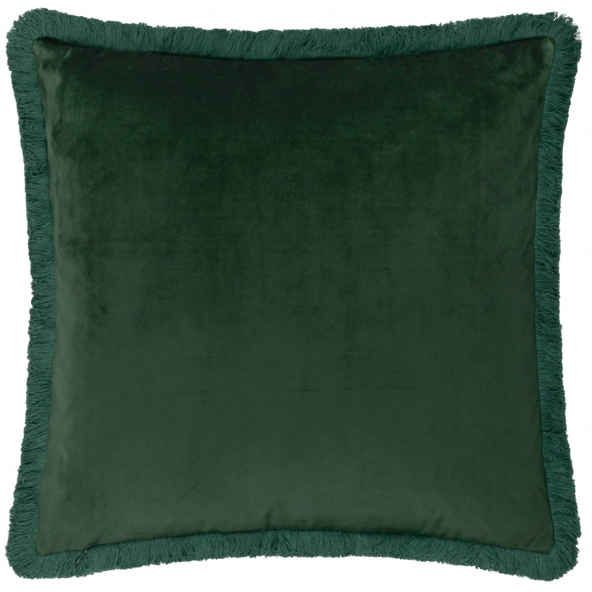Strawberry Thief Embroidered Velvet Cushion - Forest - Draper and Mercer