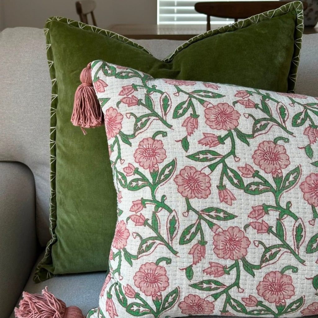 Floral Tasselled & Green Stitch Bundle - Draper and Mercer