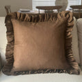 The Ashcombe Pure Linen Ruffle Cushion - Draper and Mercer