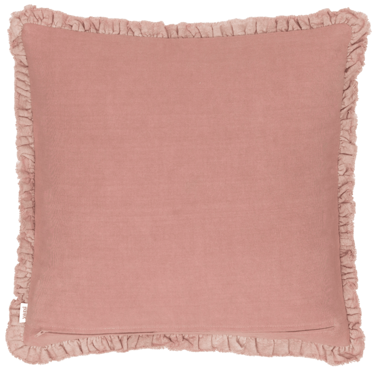Washed Cotton Velvet Cushion – Rosewood - Draper and Mercer