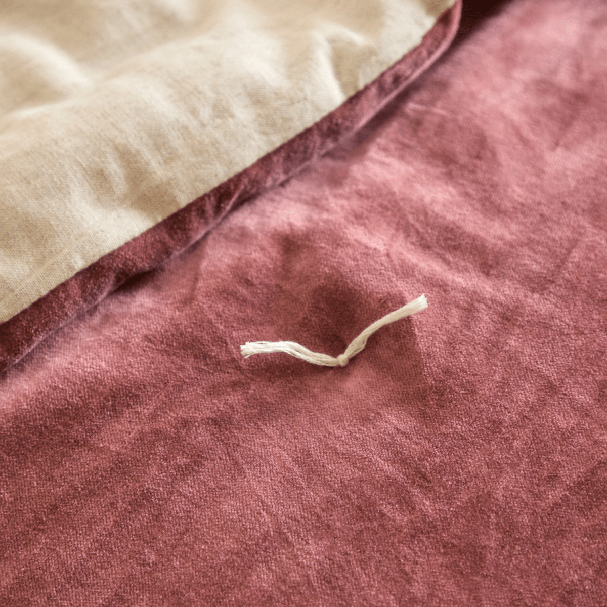 100% Cotton Velvet Bedspread - Rose - Draper and Mercer