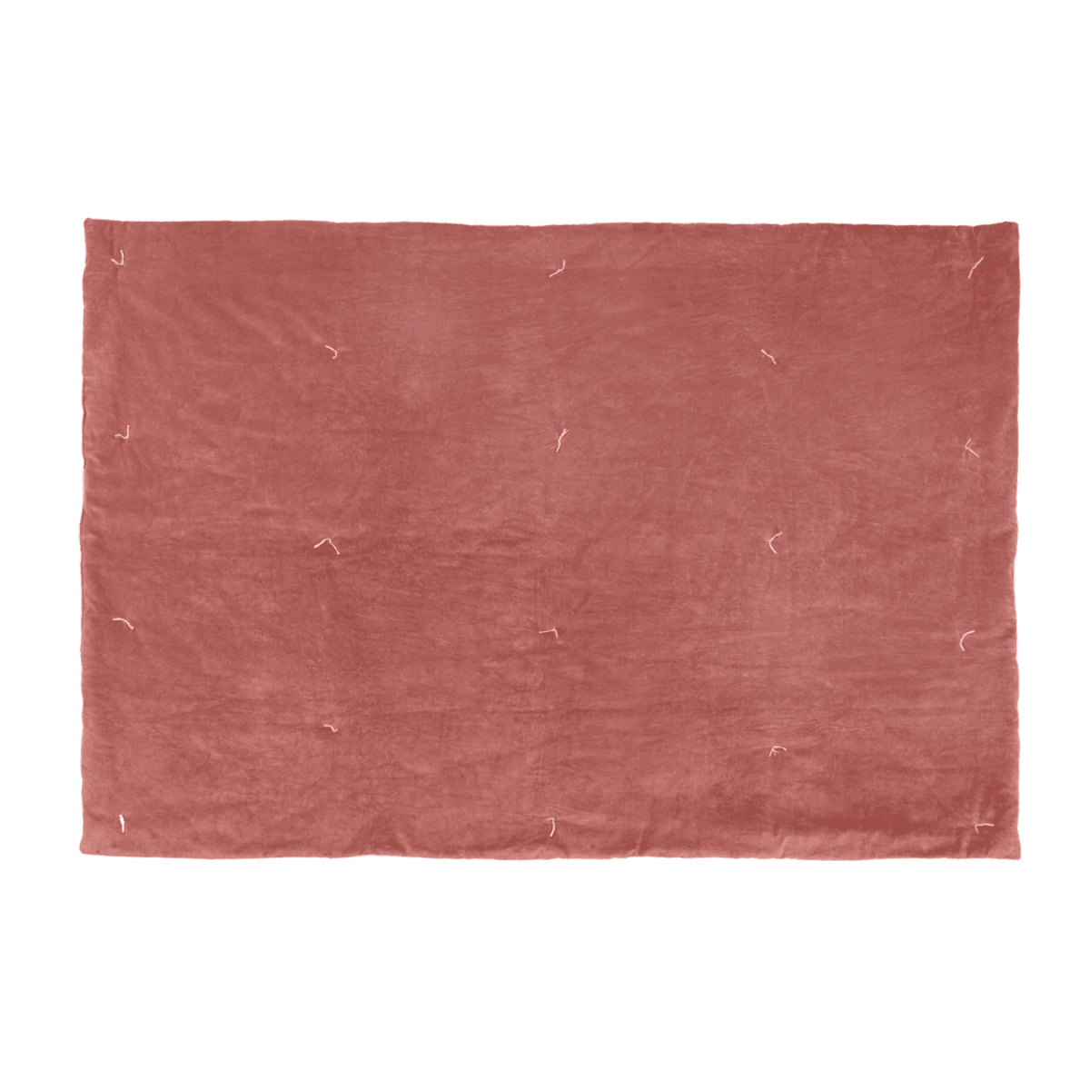 100% Cotton Velvet Bedspread - Rose - Draper and Mercer