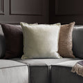 Stitch Embroidered Cushion - Quartz - Draper and Mercer