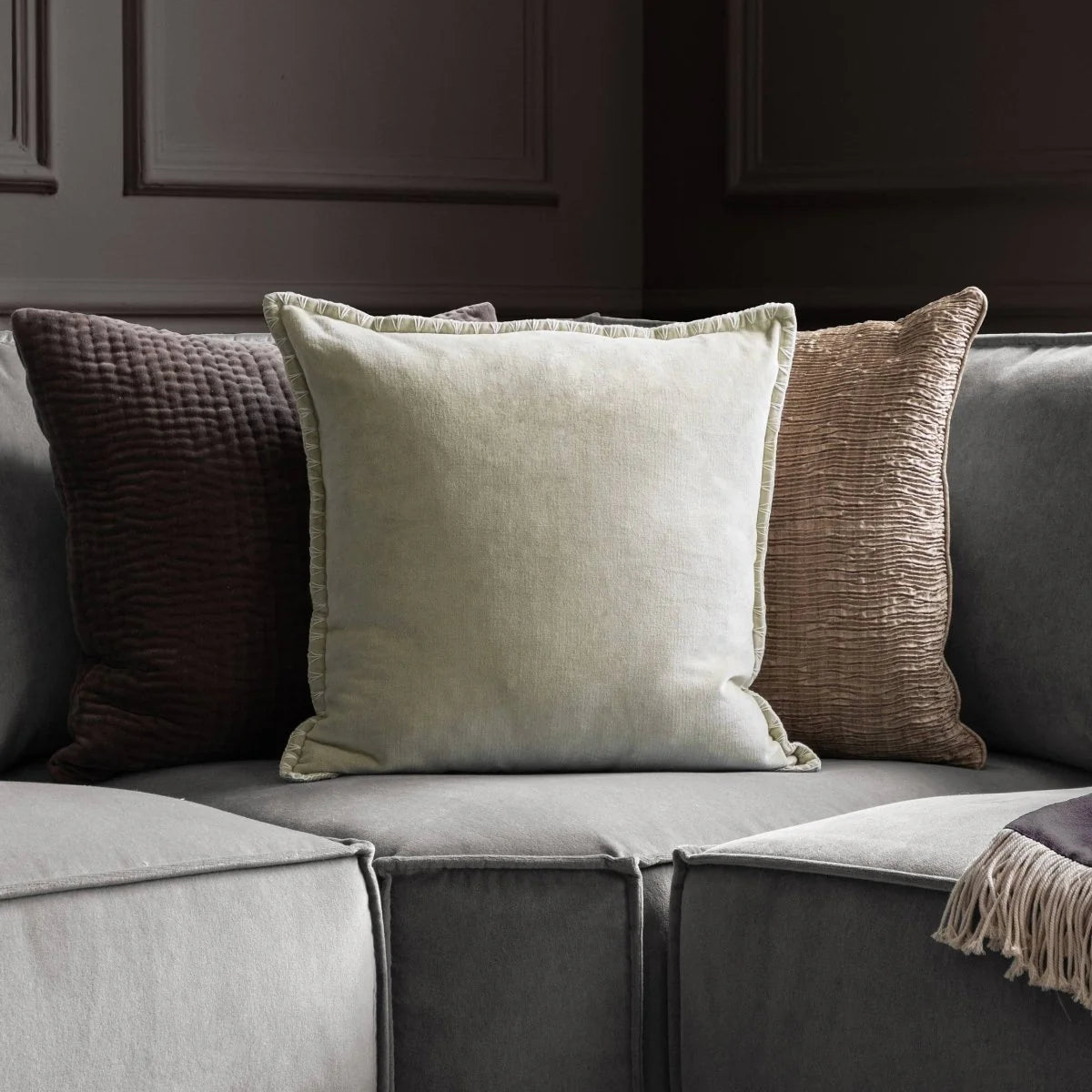 Embroidered Petal and Stitch Quartz Cushion Bundle
