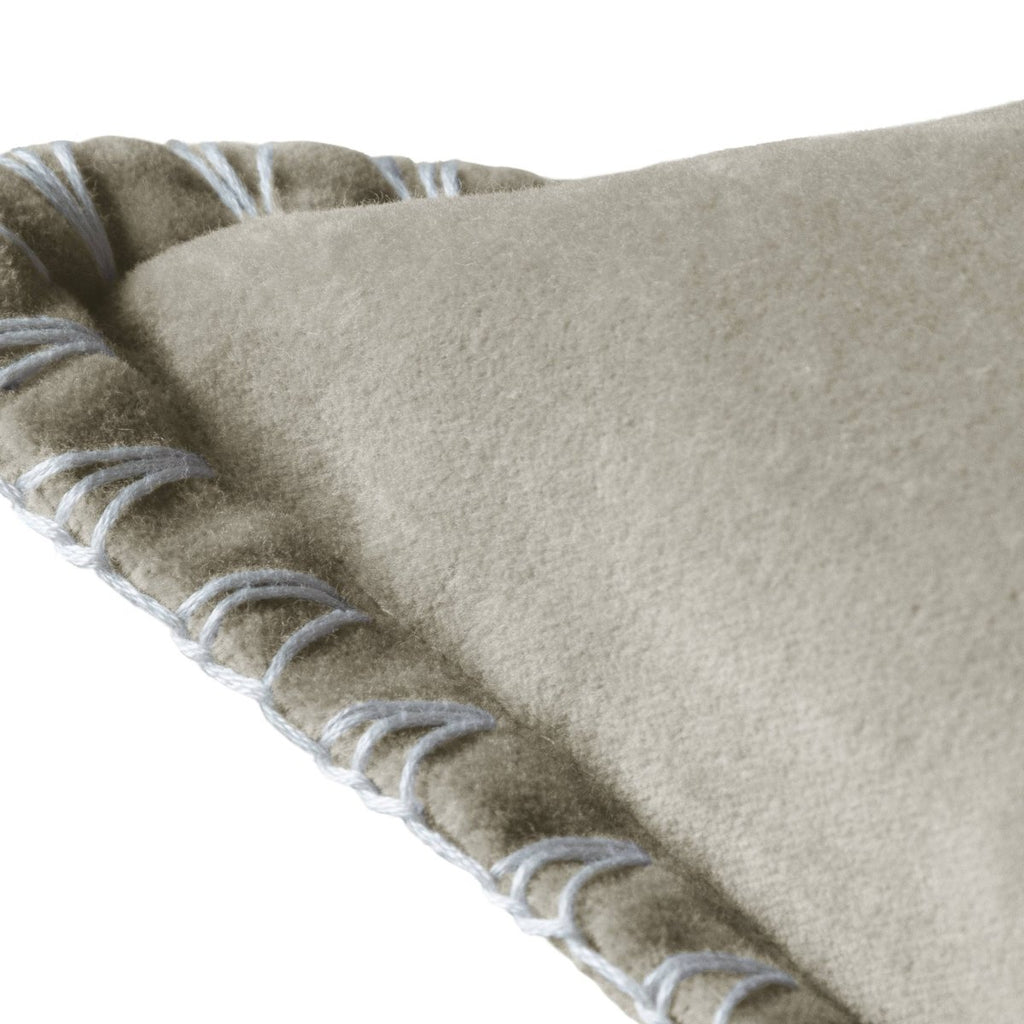 Stitch Embroidered Cushion - Quartz - Draper and Mercer
