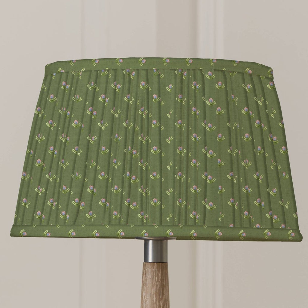 Pleated Tapered Lamp Shade - Sage - Draper and Mercer