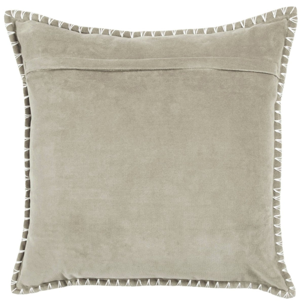 Stitch Embroidered Cushion - Quartz - Draper and Mercer