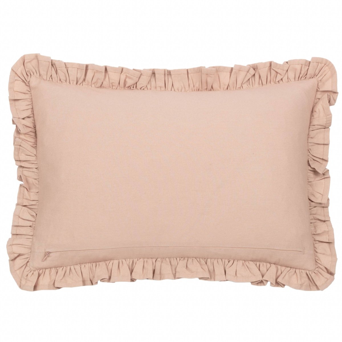 Embroidered Cotton Cushion - Petal - Draper and Mercer