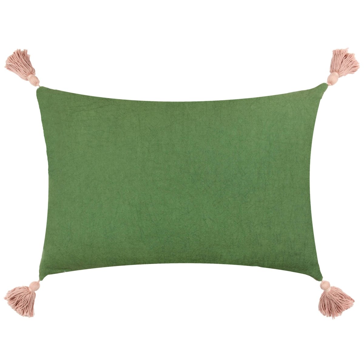Floral Tasselled Cushion - Coral - Draper and Mercer