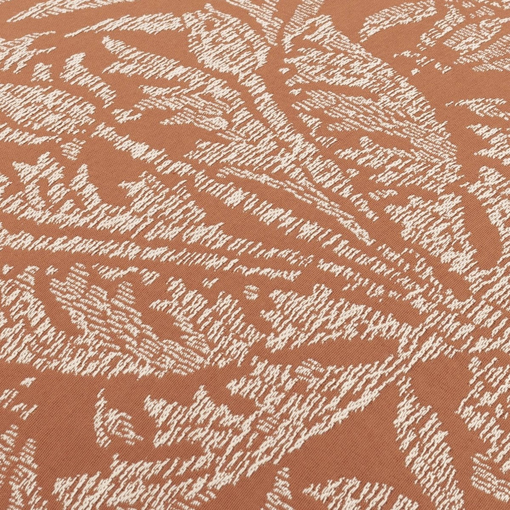 Acorn Tonal Jacquard Cushion - Brick - Draper and Mercer