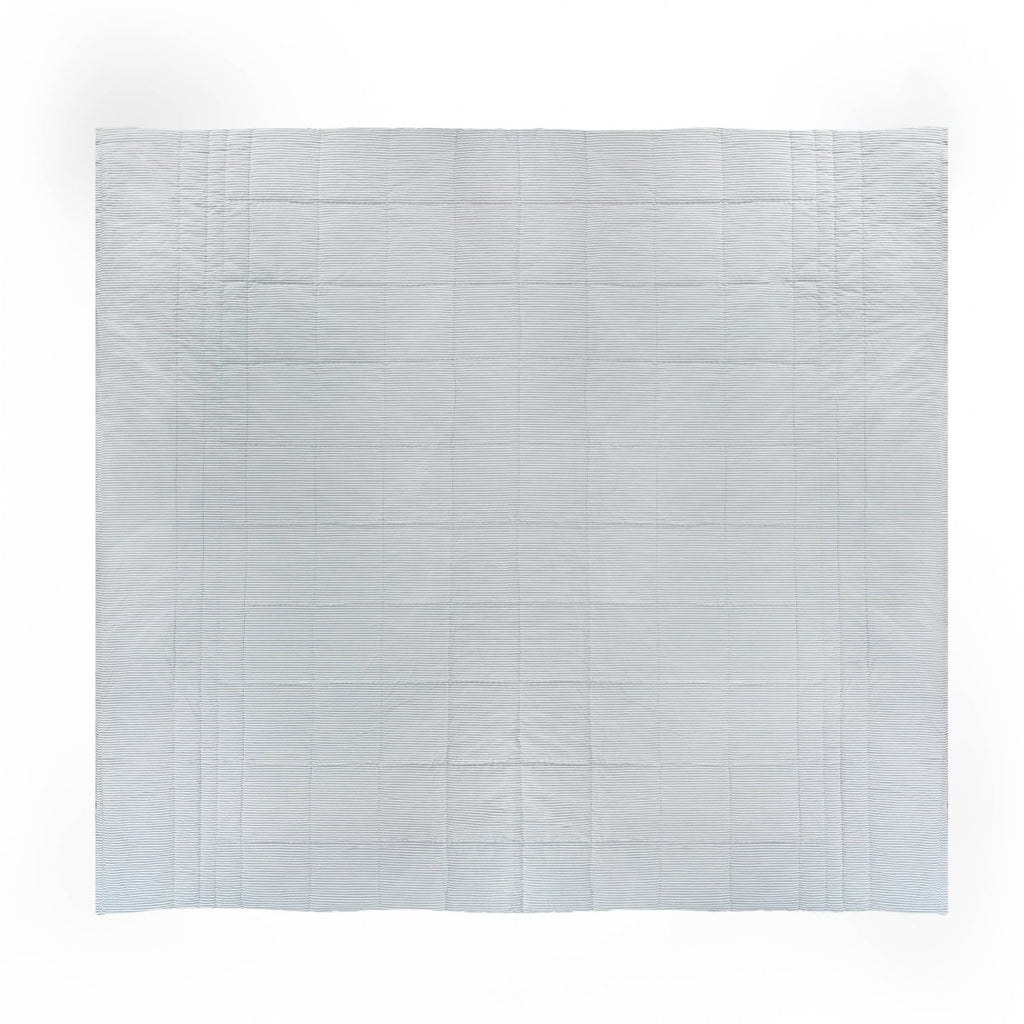 100% Cotton Floral Bedspread - Blue - Draper and Mercer